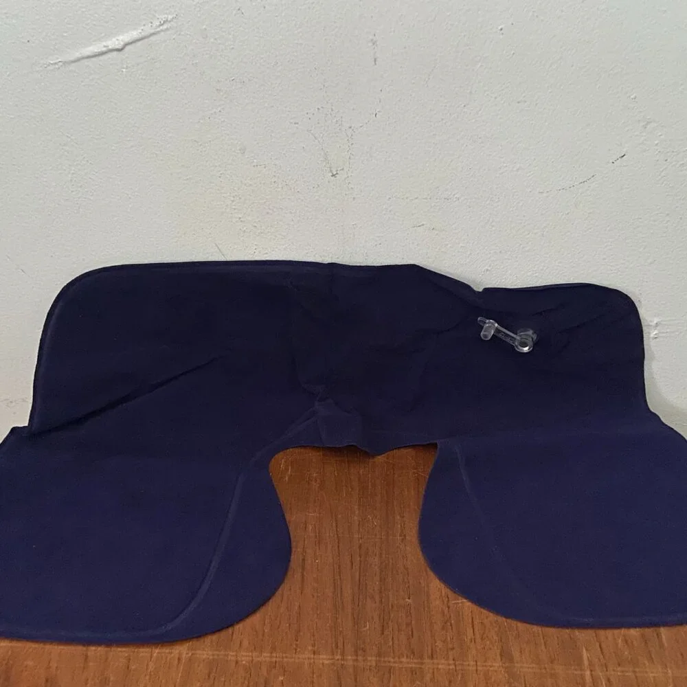 Vintage Amtrak Train Travel Bag Inflatable Neck Rest Ear Plugs Sleep Mask RARE